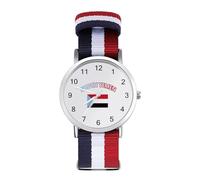 Flag of South Yemen Sport Watch for Men Women Nylon Strap Wrist Watch Analog Quartz Watch