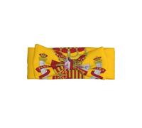 Flag of Spain Baby Bow Headband-Soft Stretchy for 0-6 Months | Gentle On Sensitive Skin. Cute Design. Perfect For New Mums.