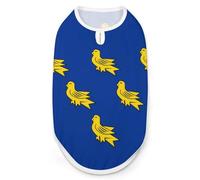 Flag of Sussex Cute Cute Pet Supplies Soft Dog Sweaters Printing for Dogs Puppy Cats S