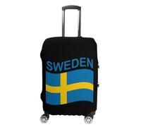Flag of Sweden Personalized Luggage Case Cover Protective Suitcase Covers Washable Bag Protector for Travel XL