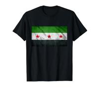 Flag of Syria Value Graphic T-Shirt, Men, Black, S