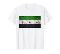 Flag of Syria Value Graphic T-Shirt, Men, White, S