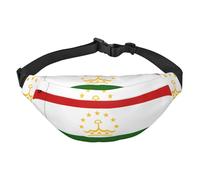 Flag of Tajikistan Boys Crossbody Waist Bag, Large Travel Fashion Waist Bag for Sports, Running, Cycling, Traveling, Fishing