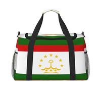 Flag Of Tajikistan Travel Bag, Weekender Bags For Women Men For Outdoor Adventures, Ideal For Camping And Hiking, Black, One Size