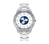 Flag of Tennessee Business Watch for Men Metal Band Watches Casual Gift Three-Hand Wrist Watch for Boyfriend Father