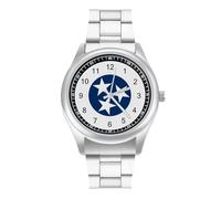 Flag of Tennessee Watch for Men Metal Band Watches Business Gift Three-Hand Wrist Watch for Boyfriend Father