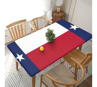 Flag Of Texas Elastic Edged Table Cover Elastic Band Closure Brunch Buffet Coffee Shop Barbecue