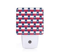 Flag of Texas Plug in Night Light, Dimmable Led Nightlight with Dusk to Dawn Sensor Sleep Light for Nursery Kids Room Hallway