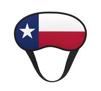 Flag of Texas Print Sleep Mask for Side Sleepers Cute Blackout Eye Mask Shades Cover for Home or Travel