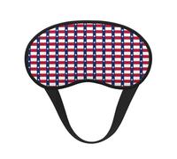 Flag of Texas Print Unisex Washable Eye Mask Sleeping Light-Blocking Cover for Home Hotel Camping