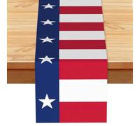 Flag of Texas Printed Table Runner 13x72in - Durable Table Cloth for Kitchen Dining, Wedding & Holiday Table Decor