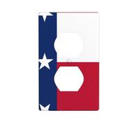 Flag of Texas Printed Wall Panels, Double-Sided Socket Decorative Wall Panels, Suitable for Indoor Socket Decoration and Layout.