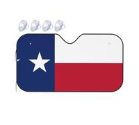 Flag of Texas Small Pattern Front Windshield Sunshade, Fast Cooling in The car in Summer, Suitable for Cars, Trucks, etc.