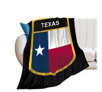 Flag Of Texas State Flannel Blanket Throw 250g Lightweight Carpet Large Bed Blankets for Sofa Couch Bed 30"*40"（76 * 100cm）