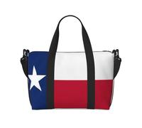 Flag of Texas Travel Duffle Bag-Lightweight Carry On Weekender for Men Women, Waterproof Overnight Bag for Gym Weekend Trips
