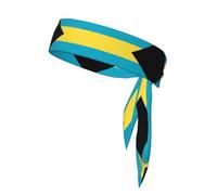 Flag of the Bahamas Adjustable Sports Headband Non Slip Durable Stylish and Stable Suitable for Tennis Football and Running