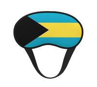 Flag of The Bahamas Universal Lightweight Eye Mask: Great for Travel, Office Naps and Shift Work. Provides a Comfortable Sleeping Environment