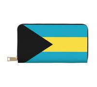Flag of The Bahamas Wallet Hand-Held Coin Purse Fashionable and Versatile Long Can Hold Mobile Phones Coins Keys