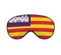 Flag of The Balearic Islands Blackout Sleep Mask for Side Sleeper Soft Covers for Travel Essentials Nap