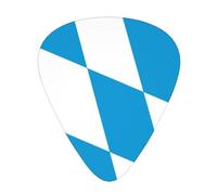 Flag of the Bavarian lozenge variant 12 Pack Guitar Picks Plectrums,4 pieces in each of 3 sizes, Suitable for a wide range of stringed instruments