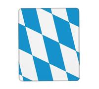 Flag of The Bavarian Lozenge Variant Gaming Mouse Pad, Full-Print Design with 3mm Rubber Base, Ergonomic and Durable for Office, Gaming, and Study