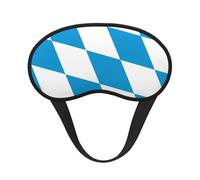 Flag of the Bavarian Lozenge Variant Print Blackout Sleep Mask, Light Blocking Eye Mask for Sleeping Travel, Camping, Shift Work