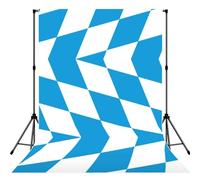 Flag of the Bavarian lozenge variant Print Photography Backdrop - 152 Ã- 213 cm Portable Backdrop Curtains for Photo Shoot Backdrop for Home Party Use