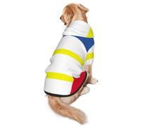 Flag of The Canton of Mecklenburg Dog Hoodie for Medium and Large Dogs â€“ Soft Polyester Pet Clothes, Suitable for All Seasons