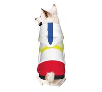 Flag of The Canton of Mecklenburg Dog Hoodie for Small, Soft Breathable, Pet Clothes for Small