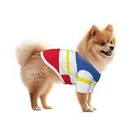 Flag of The Canton of Mecklenburg Dog Shirt Vest - Summer Pet Clothes for Small Dogs, Suitable for Walking and Outdoor Activities