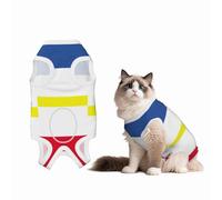 Flag of The Canton of Mecklenburg Recovery Suit for Dogs Cats After Surgery, Soft Cotton Post-Surgery Suit for Male and Female Pet