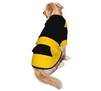 Flag of The Canton of Saxony-Anhalt Dog Hoodie for Medium and Large Dogs â€“ Soft Polyester Pet Clothes, Suitable for All Seasons