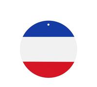 Flag of the canton of Schleswig-Holstein 4 Pcs Car Air Freshener Cards, Hanging Disposable Card Fresheners for Vehicles, Lavender Scented