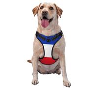 Flag of The Canton of Schleswig-Holstein Dog Harness for Small, Medium, and Large Dogs â€“ Reflective Straps, Adjustable Fit with Quick-Release Buckles
