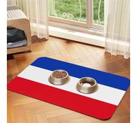 Flag of The Canton of Schleswig-Holstein Pet Feeding Mat-Waterproof & Non-Slip Dog and Cat Food Mat-No Stains Quick Dry Dog Water Dispenser Mat