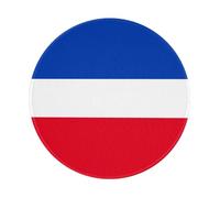 Flag of the canton of Schleswig-Holstein Print Round Mousepad, Rubber Base Computer Mousepad for Laptop, Desktop and Gaming