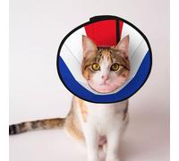 Flag of The Canton of Schleswig-Holstein Soft Dog Cone Collar, Depets Adjustable Recovery Pet Cone E-Collar for Cats Kittens Rabbits, Comfy Elizabethan Collar