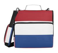 Flag of The Caribbean Netherlands 3 Ringing 1.5 inch Organizer Binder with Handle Waterproof School Supplies Organizer for School and Office