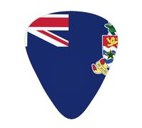 Flag of the Cayman Islands 12 Piece Guitar Pick Set Durable Non Slip Different Sizes for Electric Guitar Acoustic Guitar Ukulele