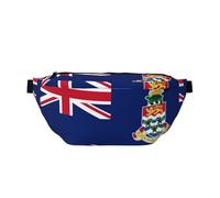 Flag of the Cayman Islands Adjustable Crossbody Waist Pack for Outdoor Sport and Travel â€“ Large Capacity Sling Bag