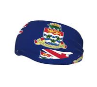 Flag of The Cayman Islands Basketball Fitness Elastic Headband, Unisex Sports Headband, Sports Running Cycling Yoga Sweat-Absorbent Band,