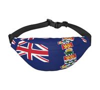 Flag of the Cayman Islands Boys Crossbody Waist Bag, Large Travel Fashion Waist Bag for Sports, Running, Cycling, Traveling, Fishing