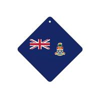 Flag Of The Cayman Islands Car Air Fresheners Cards - 6 Pieces,Cardstock Scented Decor For Cars,Bedrooms, Closets
