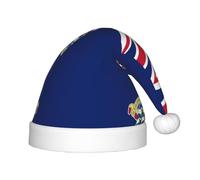 Flag of the Cayman Islands Christmas Hat - Classic Santa Xmas & New Year Party Headwear - Perfect for Holiday Celebrations, Halloween