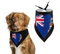 Flag of The Cayman Islands Heart Dog Bandanas Cute Triangle Bibs Washable Cats Dogs Neckerchief Pet Scarf