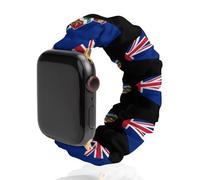 Flag of The Cayman Islands Heart Smartwatch Replacement Band Compatible with IWatch Soft Elastic Wristbands Watch Strap 38mm/40mm
