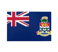 Flag of the Cayman Islands Horizontal Wooden Jigsaw Puzzle 1000 Pieces Relax and Improve Hands on Skills and Concentration