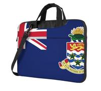 Flag of the Cayman Islands Laptop Bag Portable Handbag, Safe Protective Inner Lining for Business Trip and Office Use, Black, 14 inch