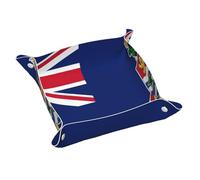 Flag of The Cayman Islands Leather Storage Tray Small Stylish and Personalized Small Items and Cosmetics Organizer