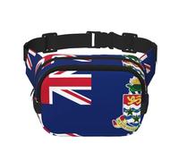 Flag of the Cayman Islands Pattern trendy fashionable waist bag, unisex travel sports messenger bag